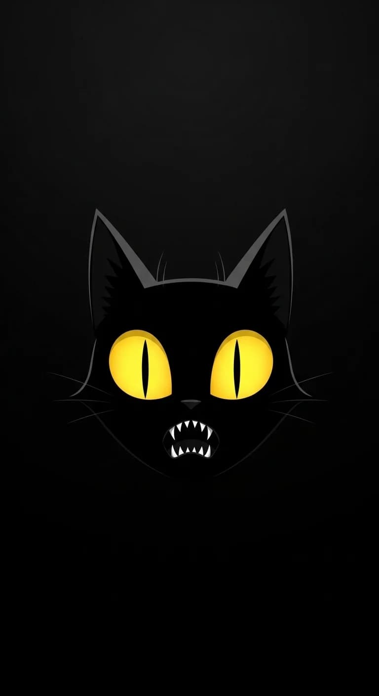 Amber Eyed Fang Feline